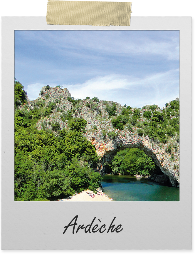 Ardeche-Schluchten mit Pont d'Arc