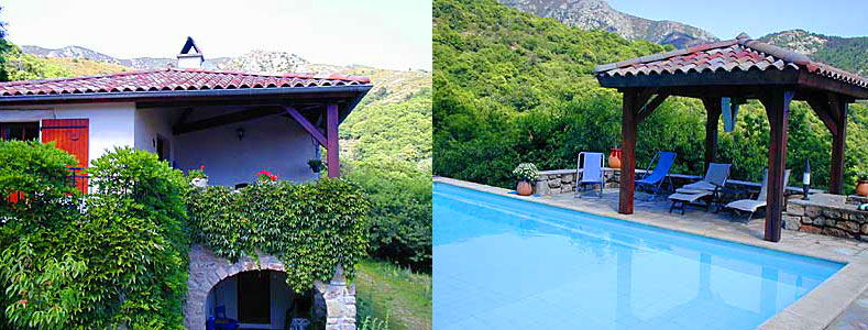Ferienhaus mit Pool in valousset